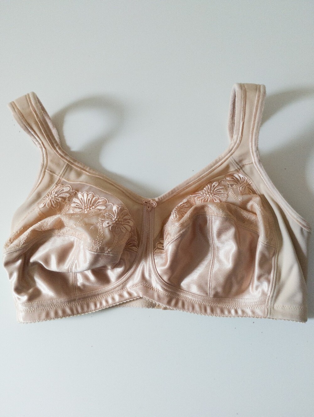 Anita Safina Wireless Mastectomy Bra Nude Beige 38E Wide Strap